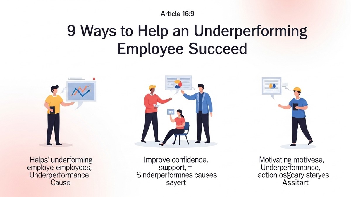 9 Ways to Help an Underperforming Employee Succeed