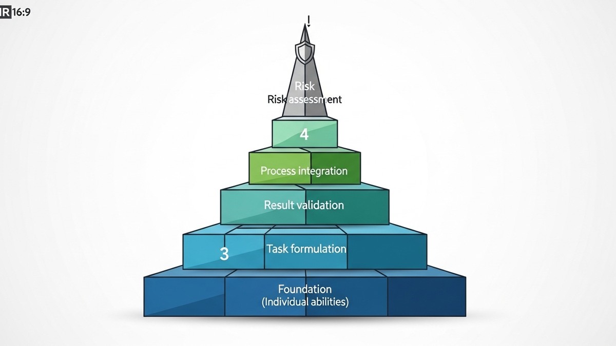 П'ятирівнева структура оцінки навичок роботи команди Human+AI