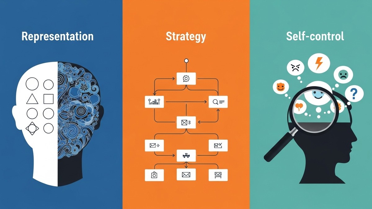 Три ключові зони експертизи: репрезентація, стратегія та самоконтроль